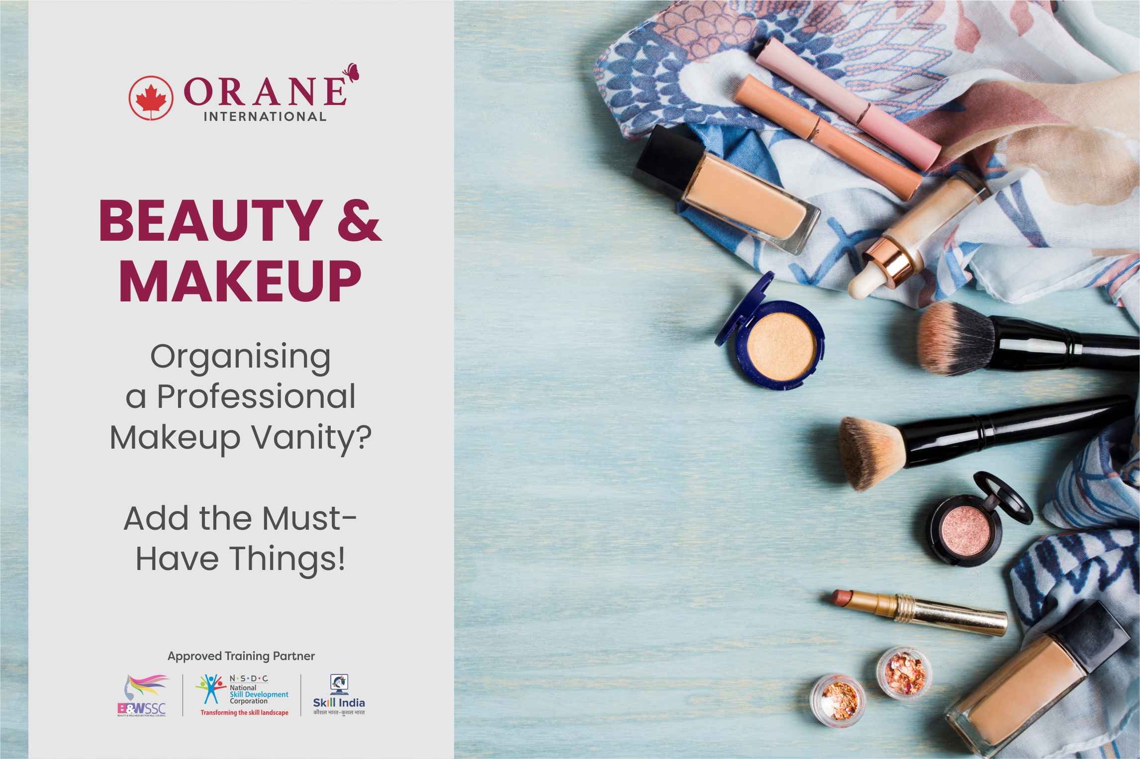 udstilling debat tekst Organising a Professional Makeup Vanity - Add the Must-Have Things! - Orane  Beauty Institute